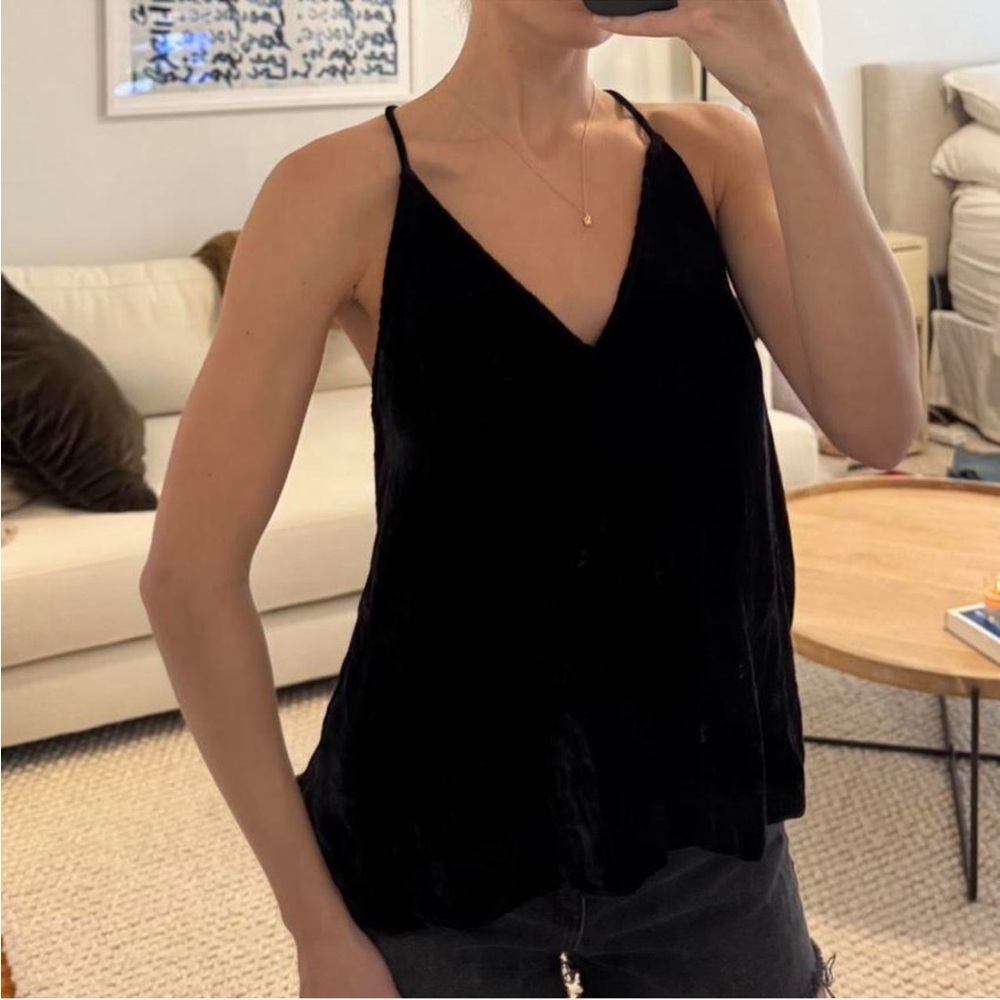 Cami NYC Black Velvet Camisole